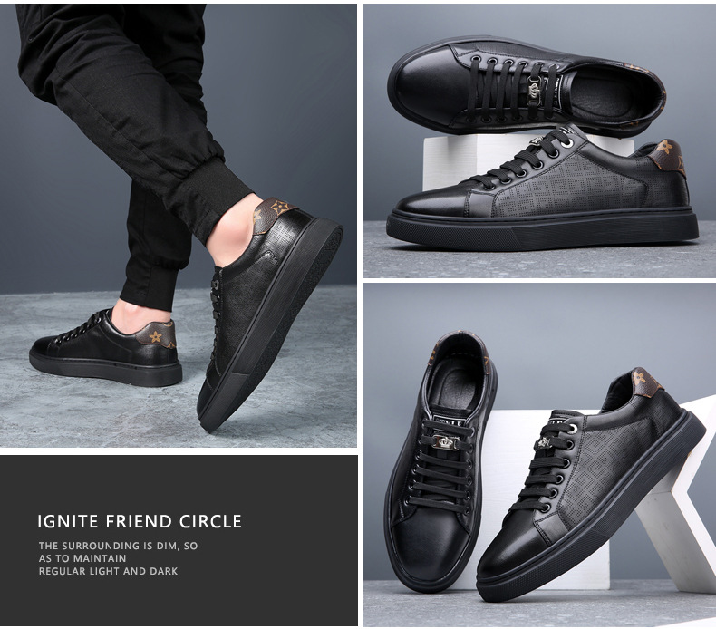 New Summer Leather Mesh Breathable Sports Casual Men S Shoes Hollow Fashion Versatile Small White_voghion.com