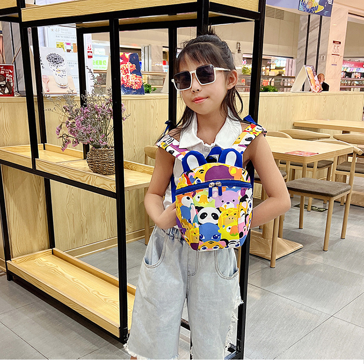 Wholesale schoolbags for boys and girls in kindergartens, cartoon anti-wandering ropes, children's backpacks, and trendy casual bags for children aged 2 to 6 undefined