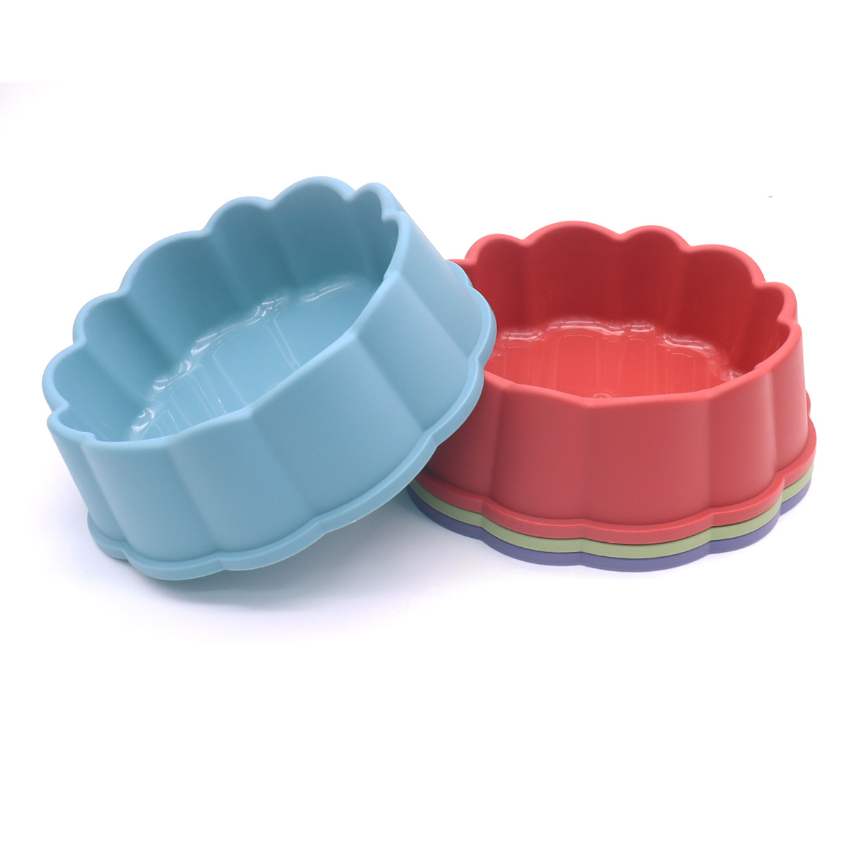 Tazón para perros transfronterizo Tazón para perros Tazón para mascotas anti-volteo Tazón de arroz para perros Tazón de agua Tazón de plástico para perros Tazón para gatos al por mayor