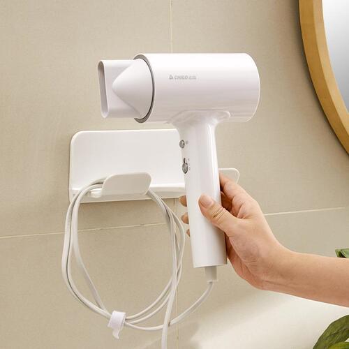 Hair dryer storage rack without punching holes in the bathroom universal wall-mounted hair dryer rack bathroom simple hair dryer rack