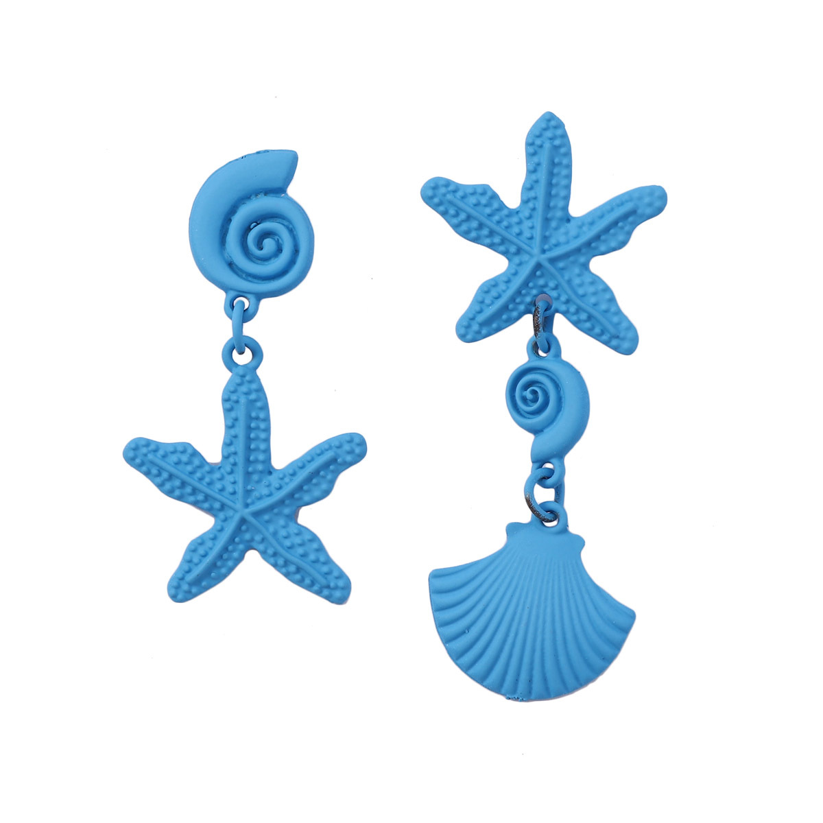 1 Pair Casual Vacation Starfish Shell Zinc Alloy Drop Earrings display picture 20