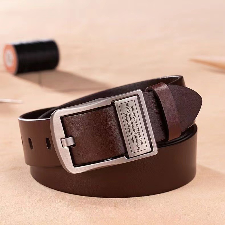 2025 Neuer doppelseitiger, drehbarer, vielseitiger Business-Mode-Ledergürtel für Herren_voghion.com