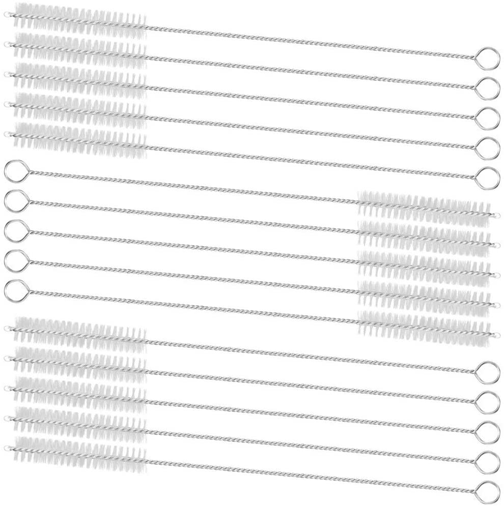 厂家不锈钢吸管清洗刷奶瓶杯子茶壶口尼龙毛刷缝隙清洁刷尺寸定制
