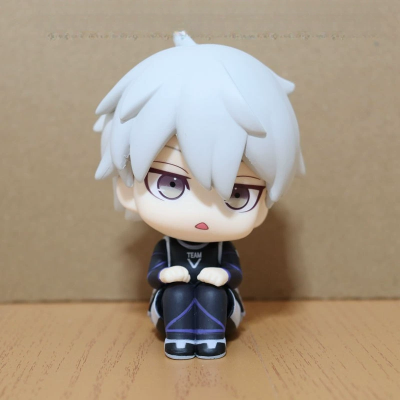 Sitting anime chibi figure, collectible character figures, multiple characters and versions