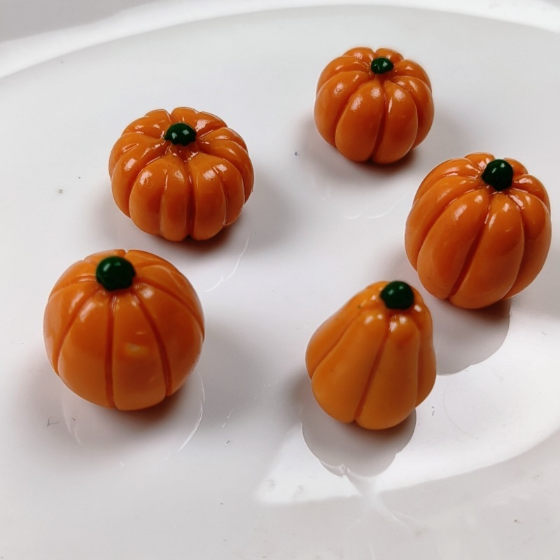 クロスボーダーハロウィンソリッドカラー5種類のカボチャマイクロ風景ガーデニングDIYジュエリーアクセサリー装飾樹脂アクセサリー|undefined