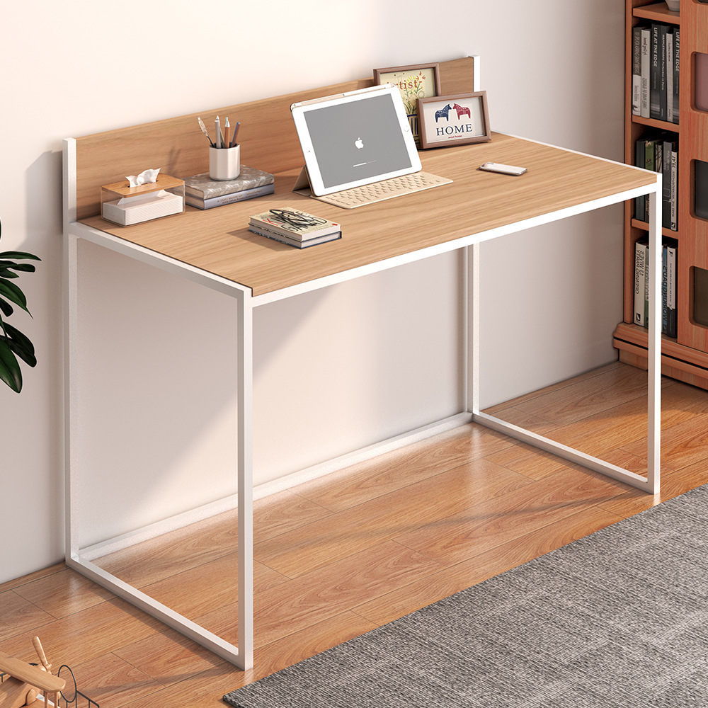Escritorio de computadora simple Escritorio Dormitorio doméstico Casa de alquiler Escritorio simple moderno Escritorio de arte de hierro para estudiantes