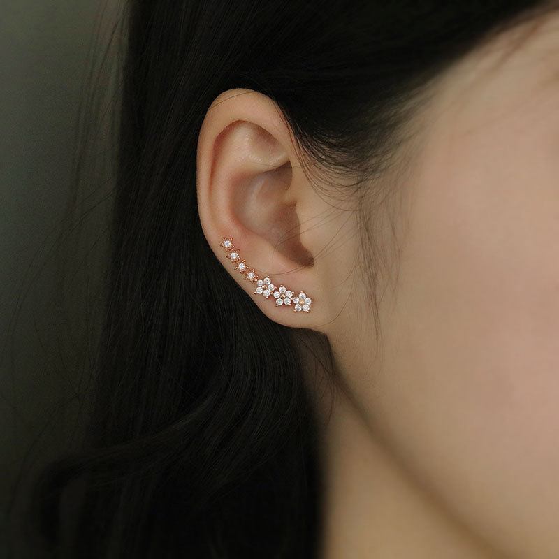 2023韓国版ハイエンドニッチスターピアス、クールスタイルピアス、シンプルで万能、甘くて可愛いピアス|undefined