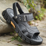 Мужские сандалии на платформе, дышащая универсальная нескользящая модная пляжная обувь