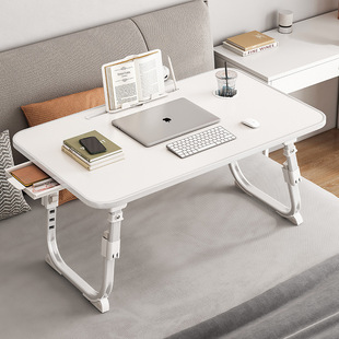 Students Small Table Bed High Leg Computer Desk Bay Window Study Desk Lazy Folding Table Dormitory Lifting Table Board