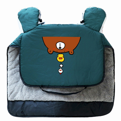 Electric car windshield quilt, winter plus velvet warm windproof quilt, battery car thickened waterproof windshield one-piece universal