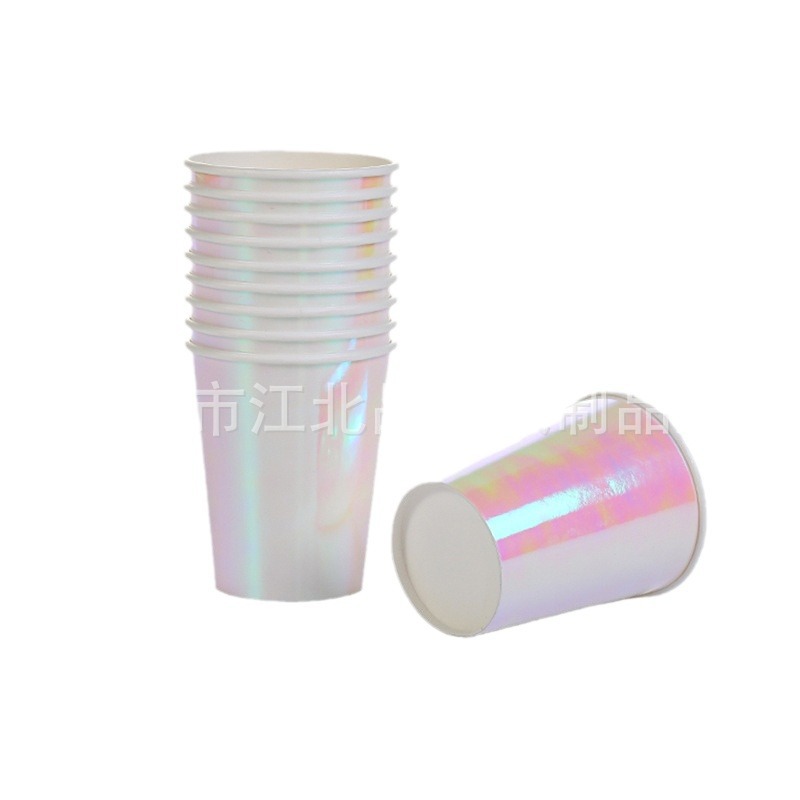 Platos de papel desechables, vasos de papel, platos para postres de fiesta de picnic, 300G, artículos para fiestas de cumpleaños, vajilla para celebraciones