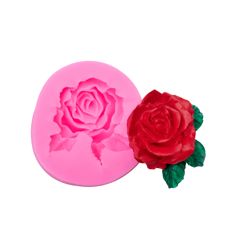 Rose flor forma molde de silicona fondant cake chocolate Decoración Accesorios creativos herramientas para hornear