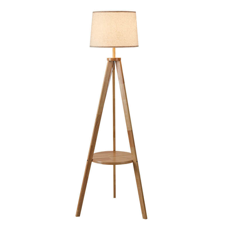 Xiangyu Modern Sadian Apartment Dormitorio de arte en madera nórdica Lámpara de pie creativa Sala de estar Lámpara de estante LED simple Iluminación image 6