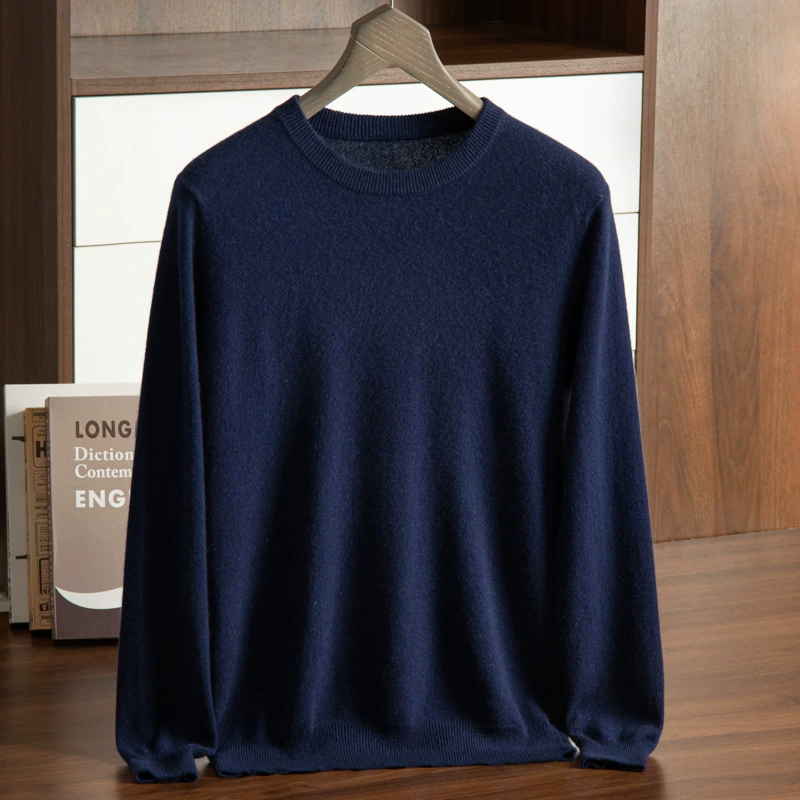 Knitted woolen cashmere demi-season sweater