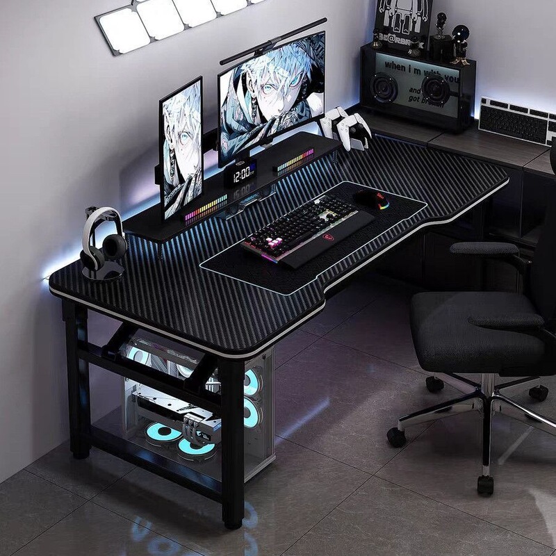 Folding table, desktop computer table, dormitory gaming table, bedroom home carbon fiber table, workbench, desk, office desk Folding table, desktop computer table, dormitory gaming table, bedroom home carbon fiber table, workbench, desk, office desk