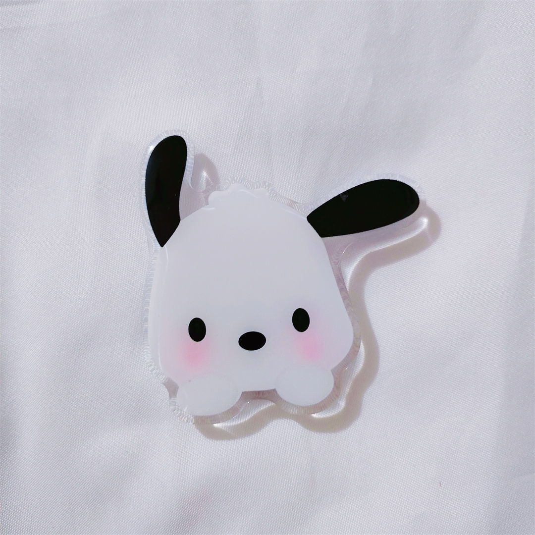 Corea del Sur ins estilo blanco pato epoxi airbag soporte lindo soporte plegable retráctil pasta dedo hebilla soporte del teléfono móvil