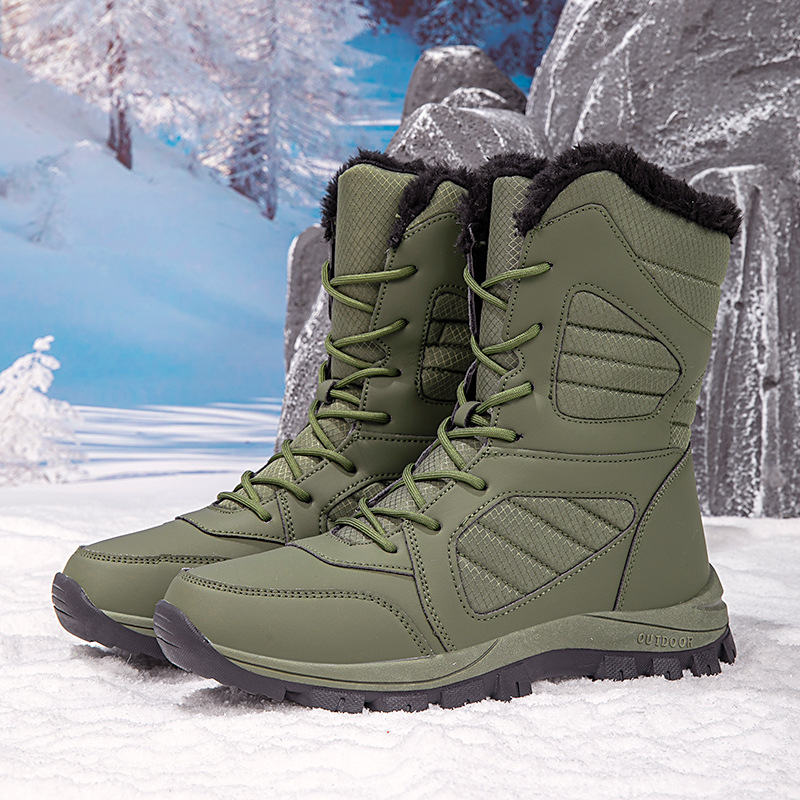 Botas de Nieve para Senderismo de Mujer de Cuero Sintético Térmicas image 2