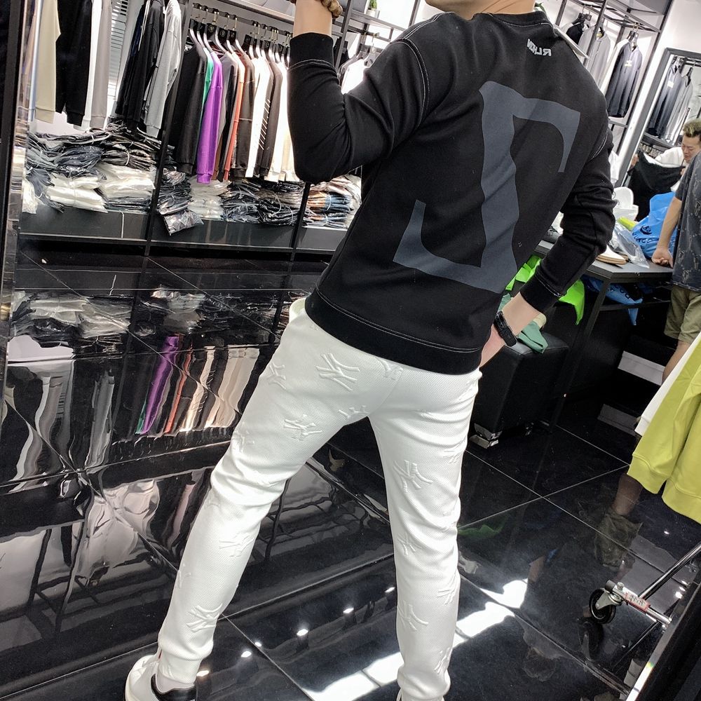 boy Thin/Fleece Slim Fit Spring Autumn Winter Crew Neck Sweatshirt Pullover Base Shirt Men's Youth T-Shirt Long Sleeve Top_voghion.com