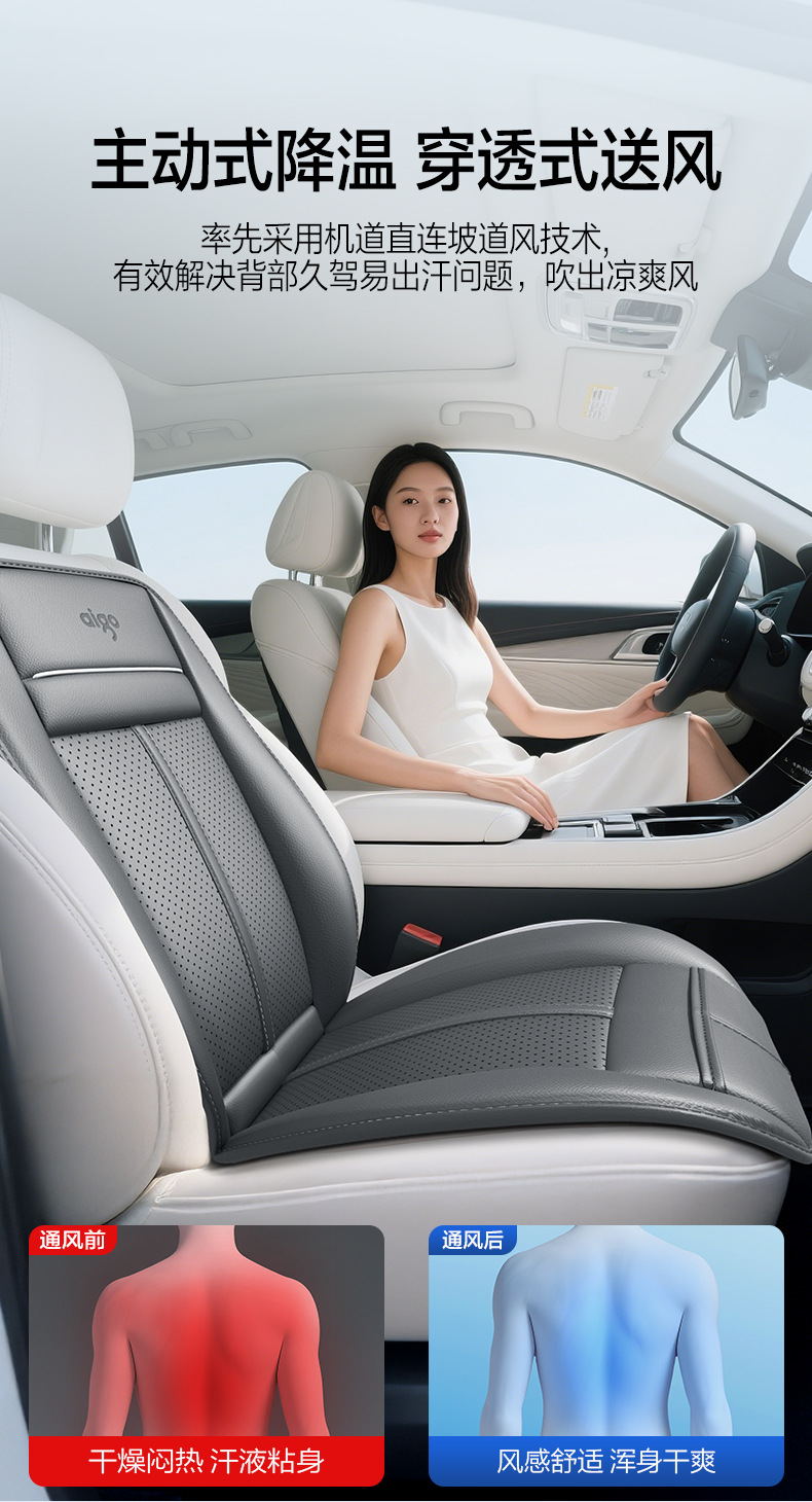 Patriot Car Ventilation, Heating, and Massage Integrated Seat Cushion, All-Season Universal Seat Cushion, Light Luxury High-End 2026 New Model