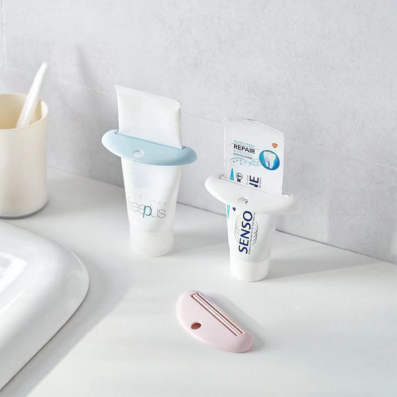Wall Mounted Manual Toothpaste Dispenser For Bathroom Storage_voghion.com