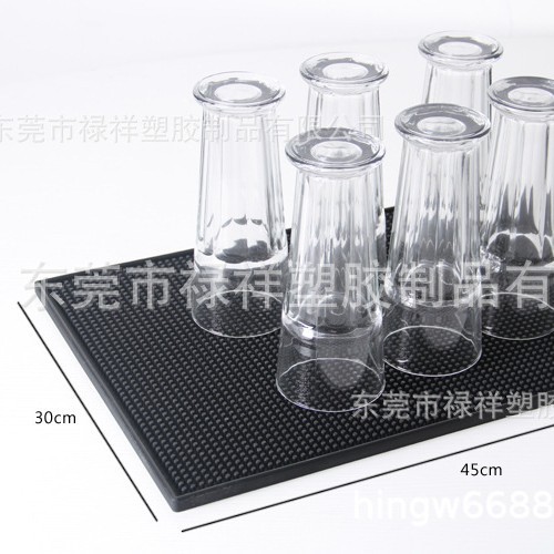 Tapete de drenaje engrosado, tapete de bar, tapete para mostrador de bar, posavasos, posavasos para cerveza, tapete de bar de PVC ecológico