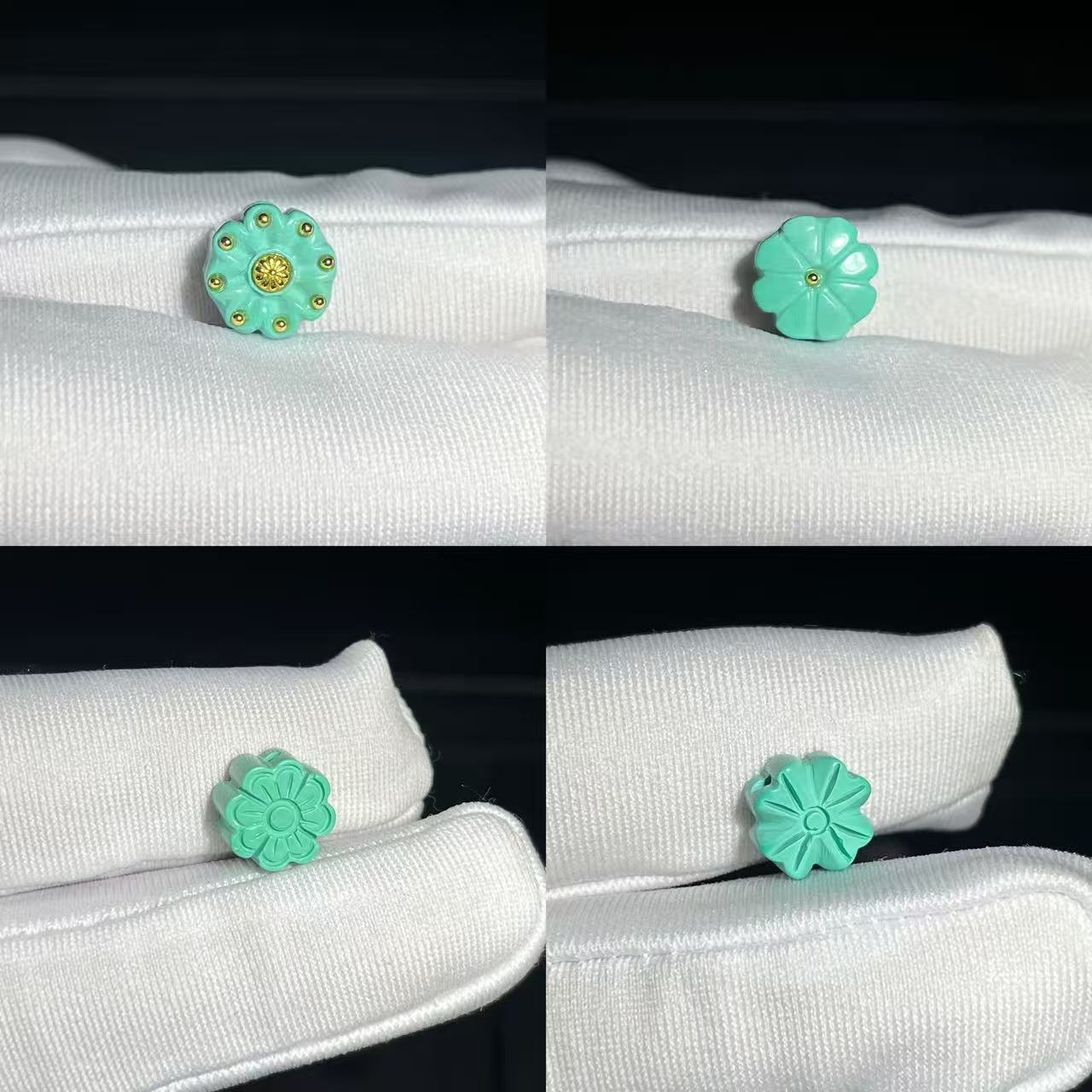 Magnesite Small Flower Accessories DIY Crafts Turquoise Accessories Bracelet Spacer Beads Braided Rope Pendant Creative Accessories
