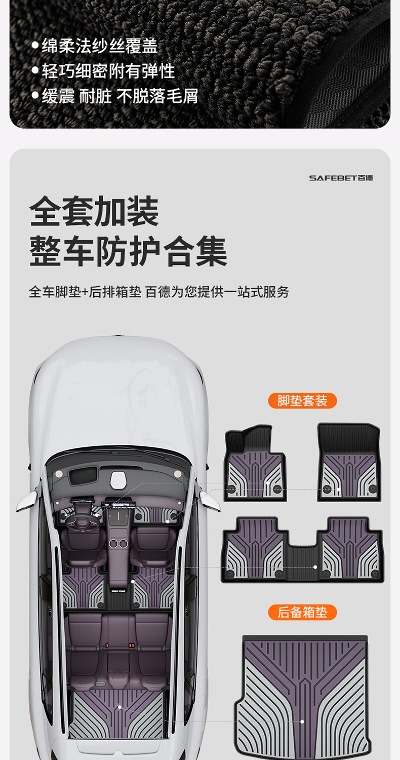 Suitable for Lantu Zhiyin Free Free+ Special Car-Specific Colorful Tpe Car Floor Mats and Trunk Mats