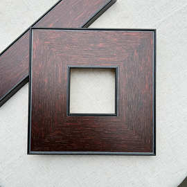 简约棕色中古复古定制木制手办装裱木质画框实木裱自装相框空外框