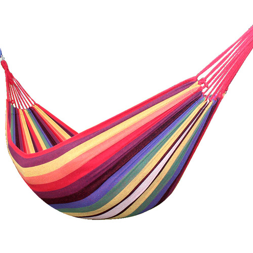 Factory hammock outdoor single and double thick canvas dorm swing adult hammock