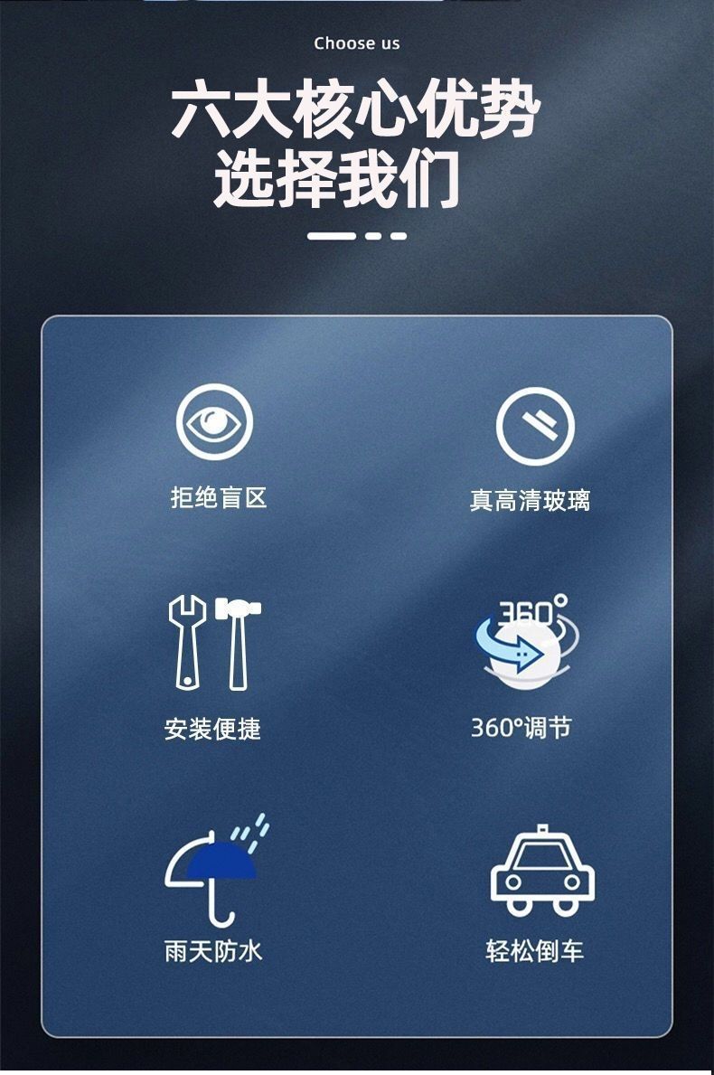 Suction Cup Type Baby Observation Car Rear View Mirror Wide Angle Tricycle Reversing Mirror Reflective Auxiliary Mirror