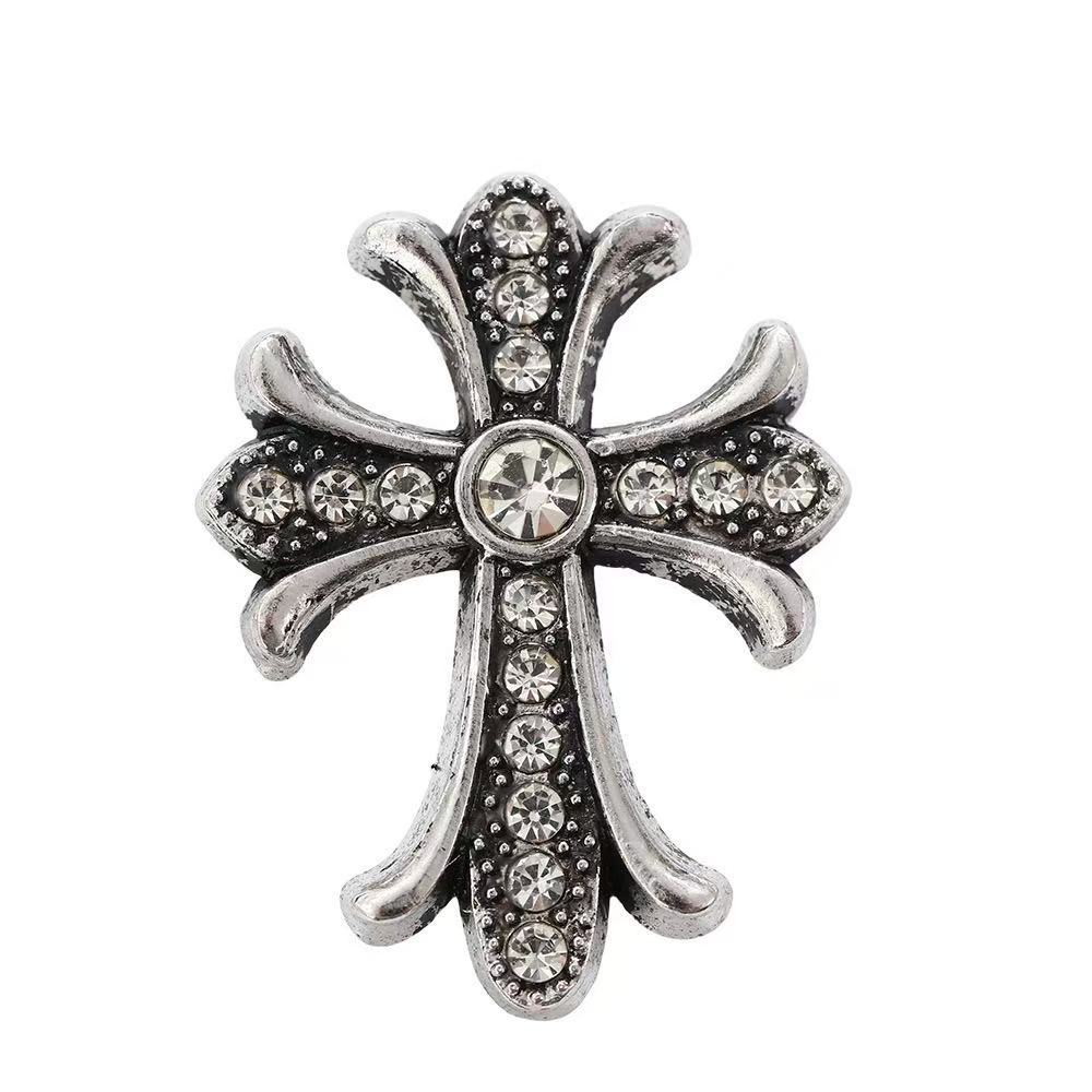 Functional Sweet and Cool Heart-Shaped Cross Alloy Pendant DIY Handmade Earrings Jewelry Bracelet Necklace Accessories Handmade Materials