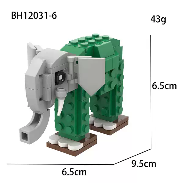 BH12031-6 Elephant Cactus Bag: 43g (for foreign trade export only, may not meet domestic product standards, do not shoot domestically or for sale)