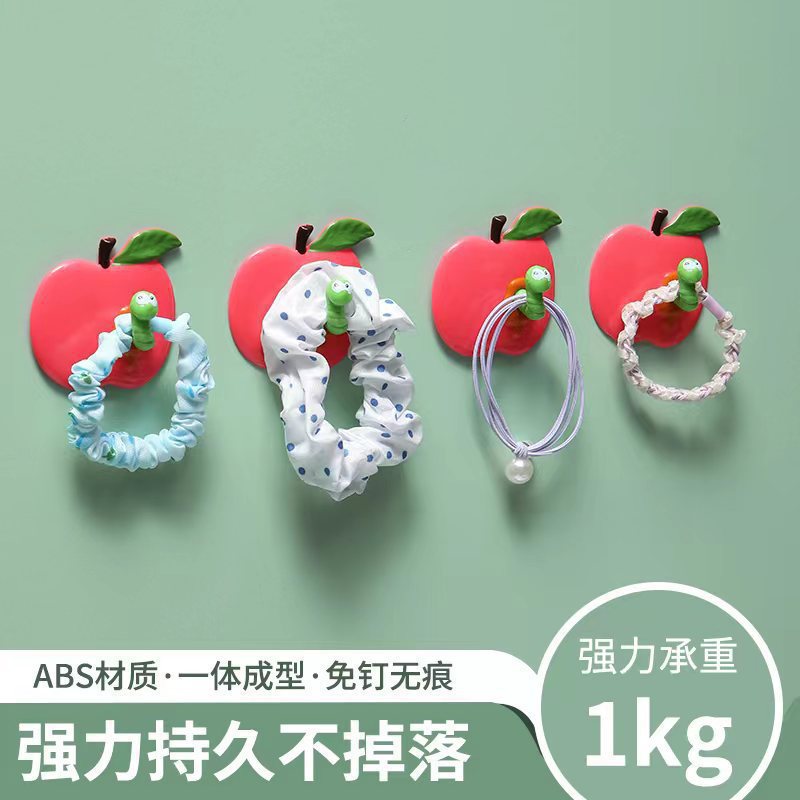 Nuevos ganchos de oruga transfronterizos lindos ganchos de animales de dibujos animados tridimensionales sin perforación y sin dejar ganchos de ropa de pegamento