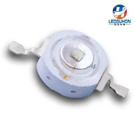 1W紫光led灯珠395nm美甲灯uv固化灯 珠宝鉴定灯仿流明紫光led灯珠
