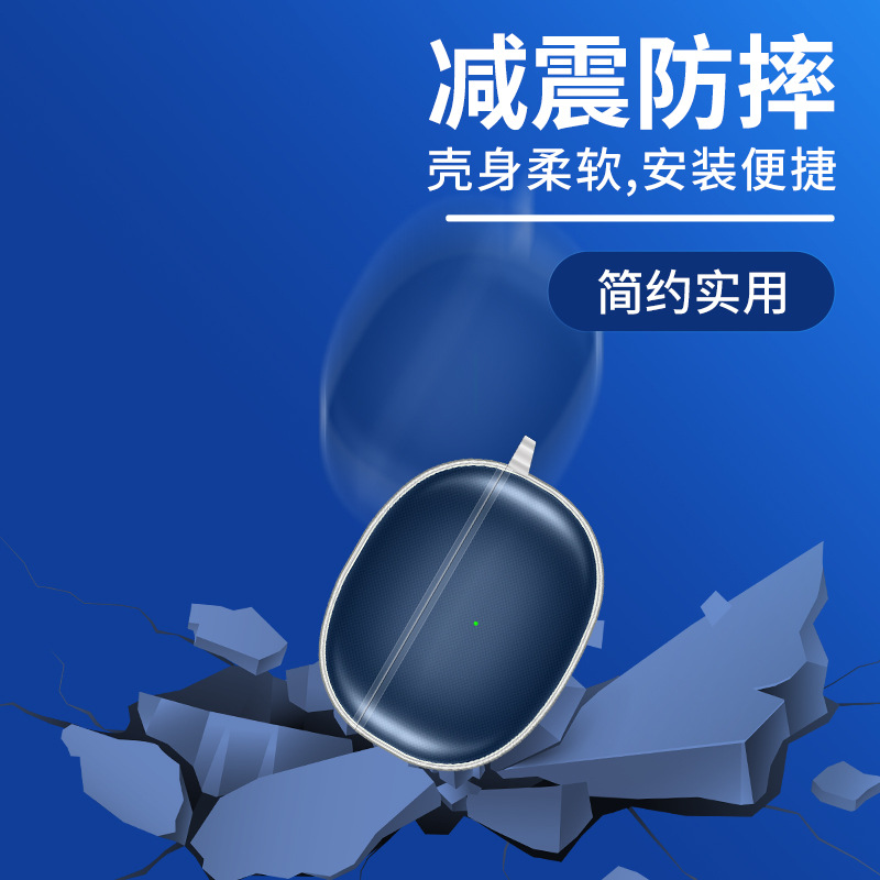 Adecuado para realme buds air3, funda para auriculares, funda protectora Bluetooth, carcasa suave transparente de TPU, patrón de impresión en color