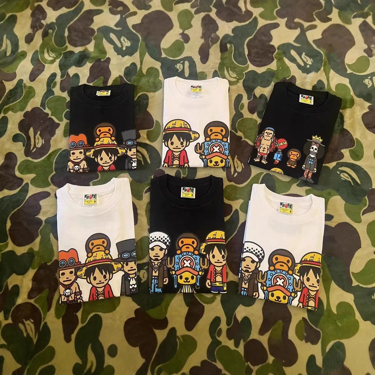 长期有 BAPE X ONEPIECE 海贼王 短袖T恤尺码表