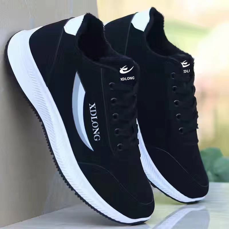 Zapatos casuales de cuero de cuatro estaciones impermeables zapatos de correr de color sólido multifuncional zapatos deportivos de hombre zapatos de hombre