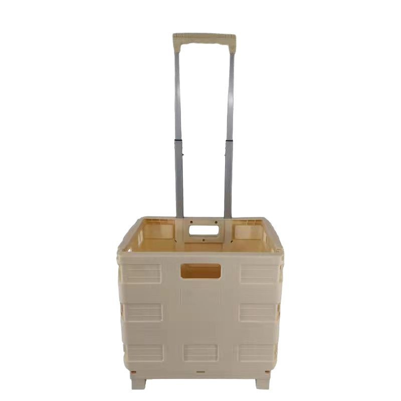 Carrito de Compras Plegable de 2 Ruedas de Plástico PP, Portátil para el Hogar image 7