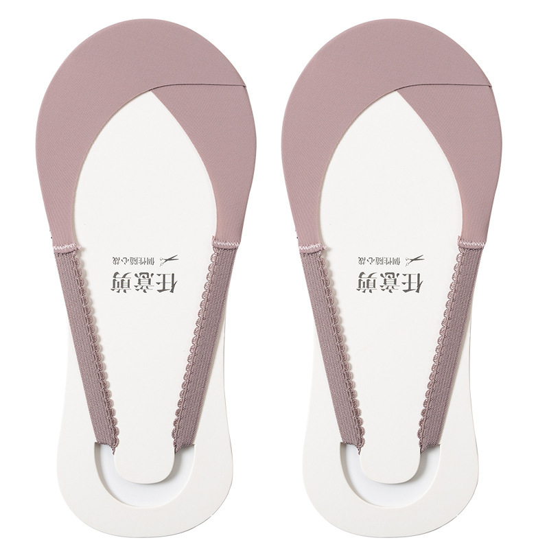 Calcetines invisibles para damas antideslizantes, calcetines de barco de media palma, calcetines de hielo de verano, calcetines superficiales, calcetines al por mayor.