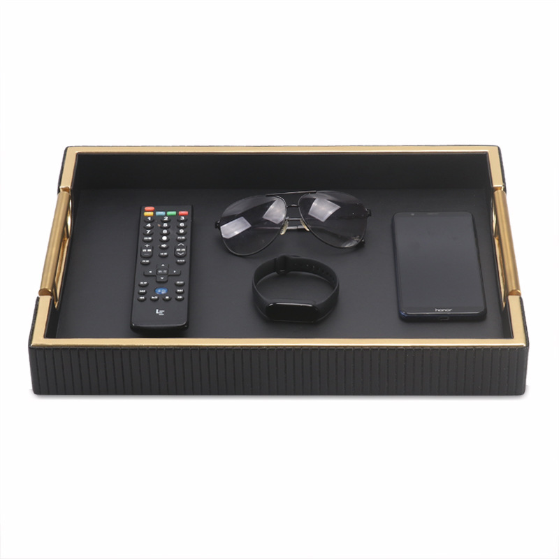 ホテルレザーパレット小銭革レザーポーチ小銭入れキーパレットレザートレー長方形収納トレー|undefined