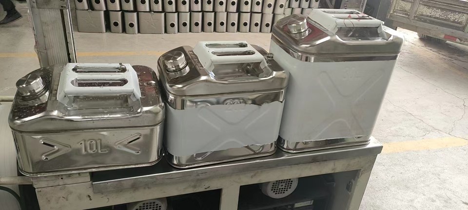 304 Stainless Steel Oil Drum Gasoline Drum Portable Gasoline Can Car Spare Fuel Tank Car Truck Metal Oil Drum