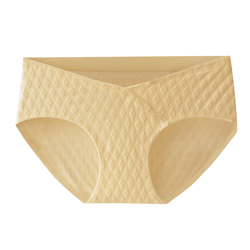 Ropa interior de mujer embarazada algodón transpirable algodón antibacteriano entrepierna temprano, medio y tardío embarazo cintura baja vientre soporte triángulo pantalones cortos ropa interior sin costuras