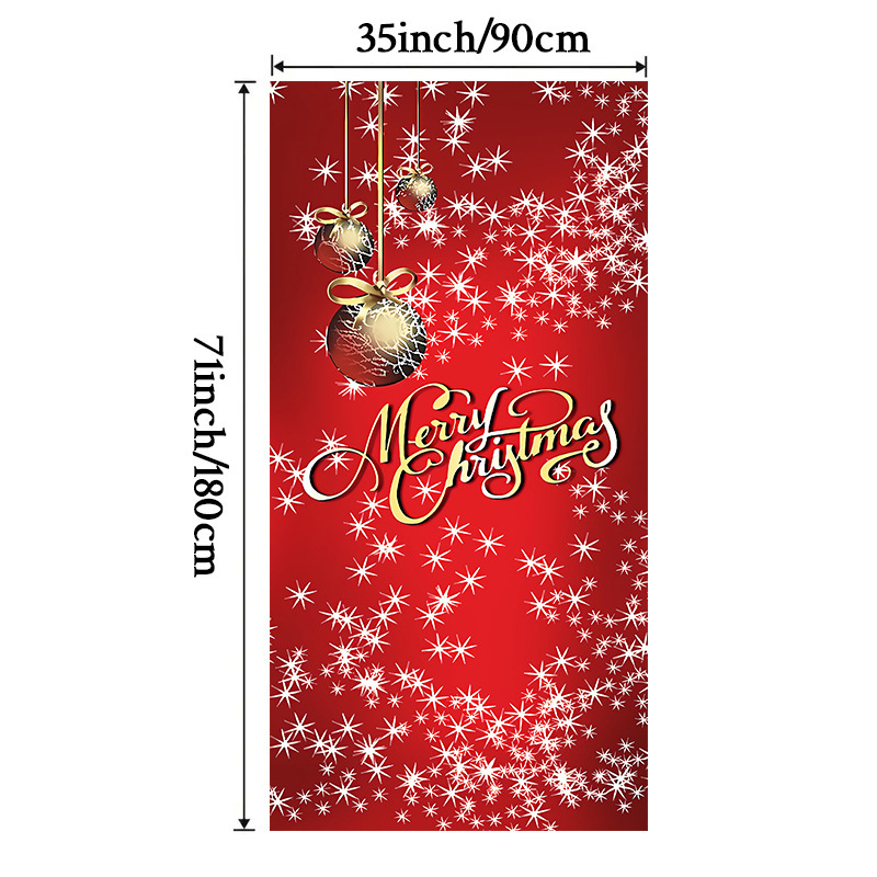 Lámparas de color de Navidad cubierta de tela decoración puerta de poliéster de alta densidad tela de fondo de Año Nuevo fiesta de puerta de entrada amueblado tapices