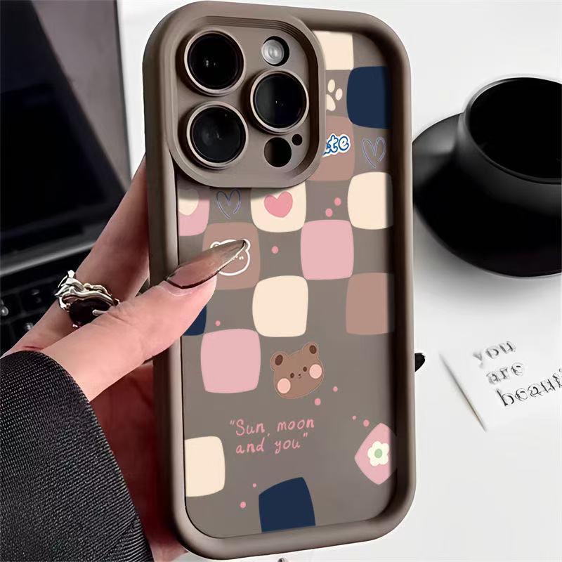 Aplicable a Apple iphone16promax funda para teléfono móvil Apple 15 anti-caída 14 dibujos animados 13promax nuevo 12x