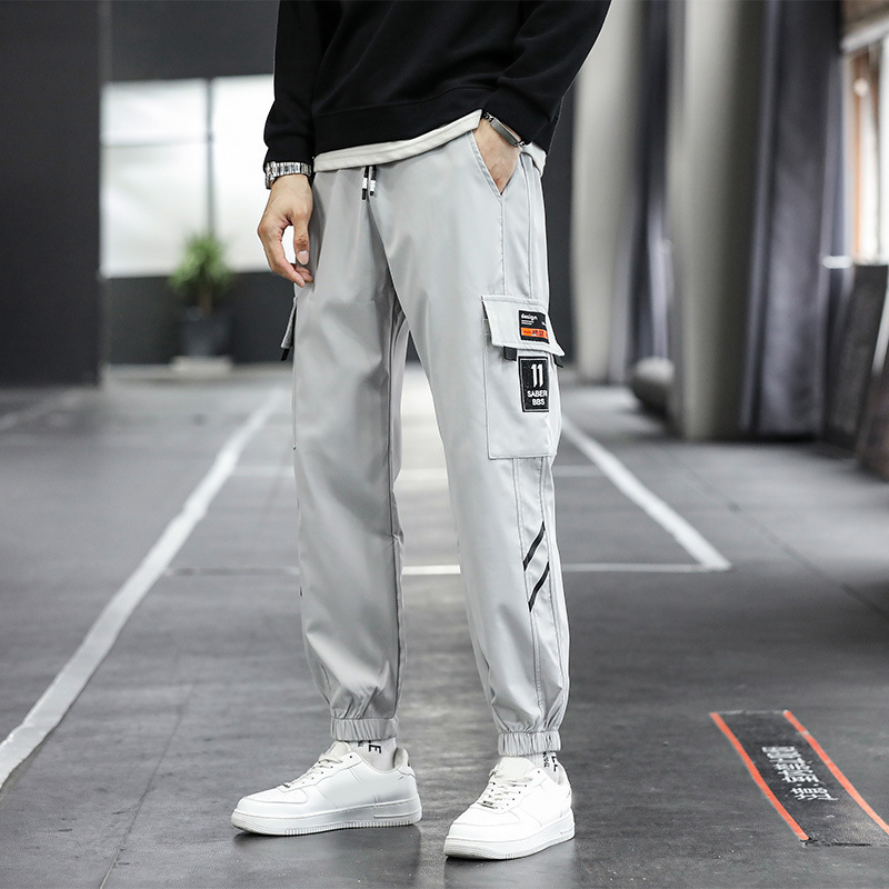 Summer Thin Cargo Pants for Men, Loose Fit, Jogger Style, Versatile, Quick-Dry, Casual Sports, Trendy Long Pants for Young People, Suitable for Spring and Autumn Summer Thin Cargo Pants for Men, Loose Fit, Jogger Style, Versatile, Quick-Dry, Casual Sports, Trendy Long Pants for Young People, Suitable for Spring and Autumn