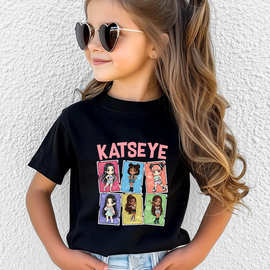 KATSEYE 印花T恤男女童装 亚马逊热销 230克优质纯棉短袖60123-1