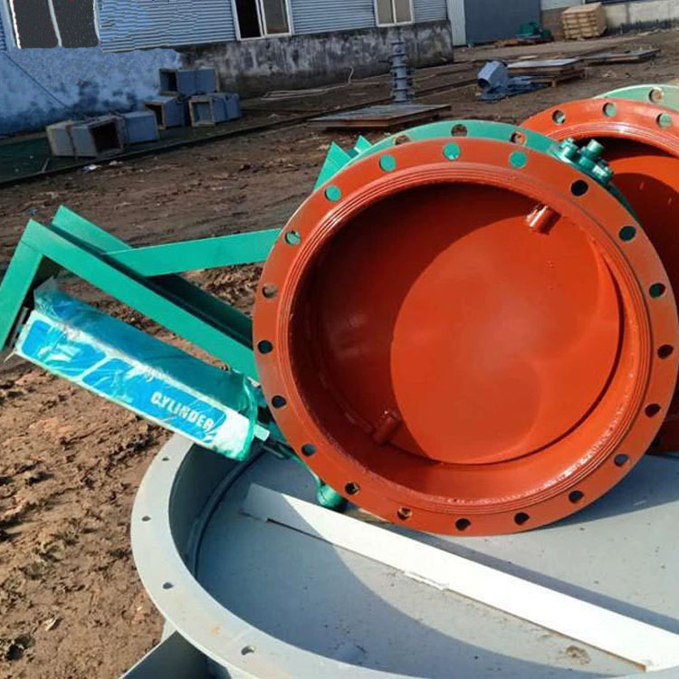 厂家碳钢气动通风蝶阀可高温烟道手动翻板阀蝶形圆风阀管道排风阀