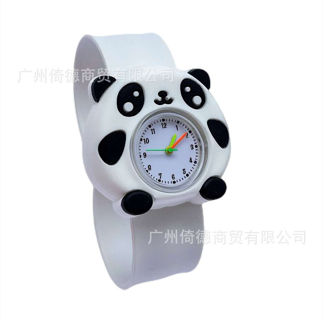 2024 suministro de niños reloj de dibujos animados animal snap ring estudiante kindergarten Panda electrónico en stock Comercio exterior Venta caliente