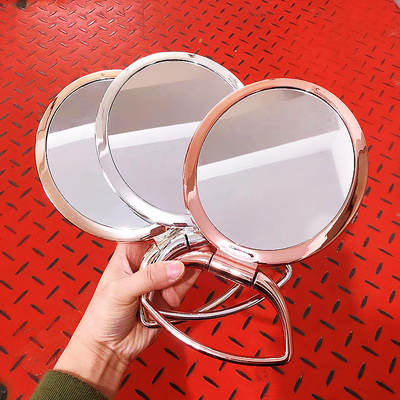 Folding makeup mirror desktop double-sided mirror girls' dormitory makeup table mirror a generation of hair