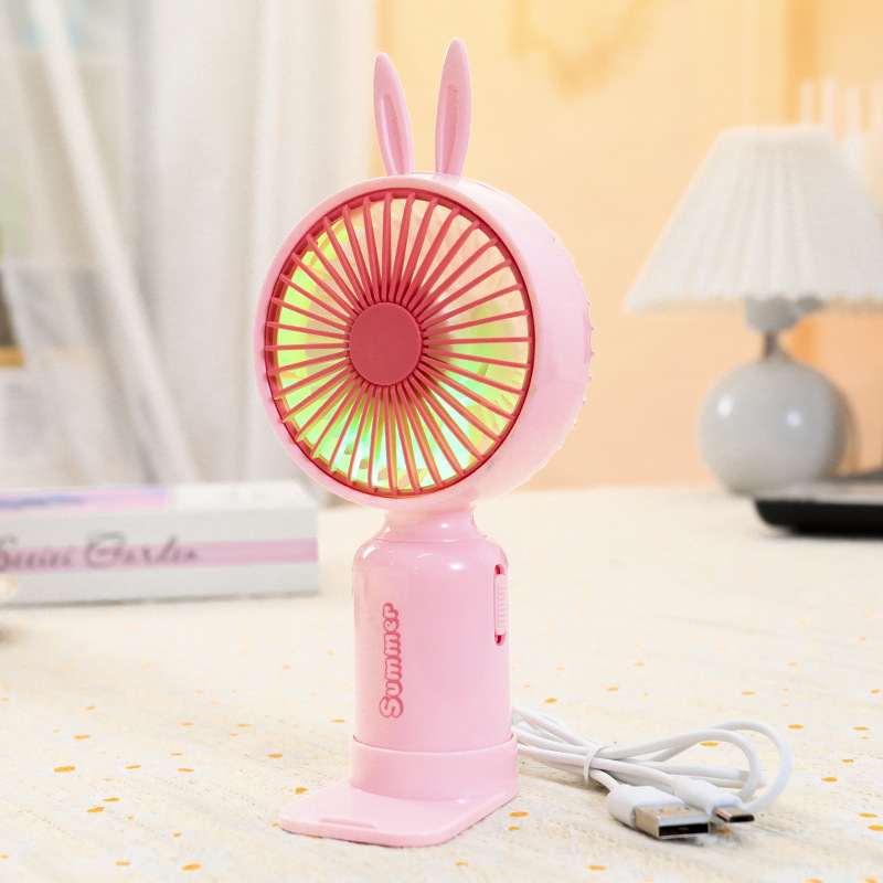 かわいいミニファン充電式ハンドヘルド小型 USB ファンポータブル学生寮ギフトファン誕生日ギフト|undefined
